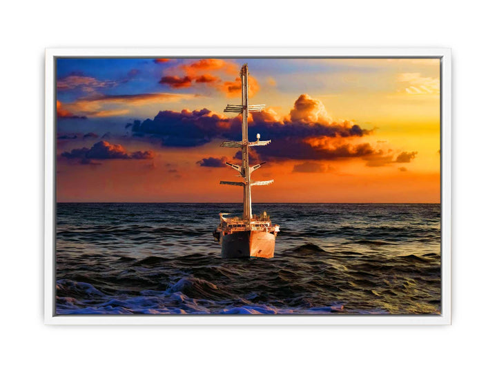 Cloud Sailing Ship Painting 