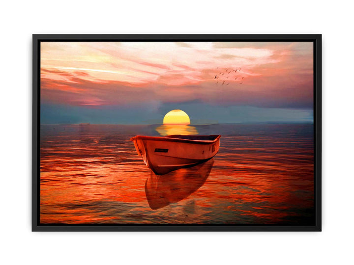 Sailing Ship Sunrise Painting 