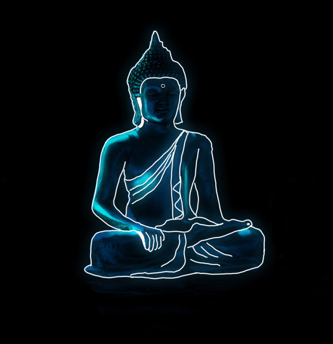 Blue Buddha Painting