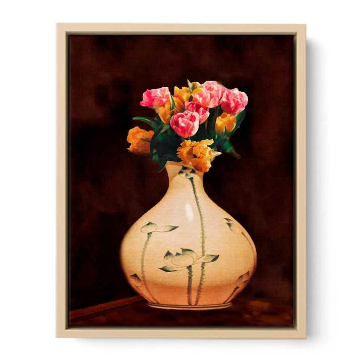 Tulip Flower Vase  Painting 