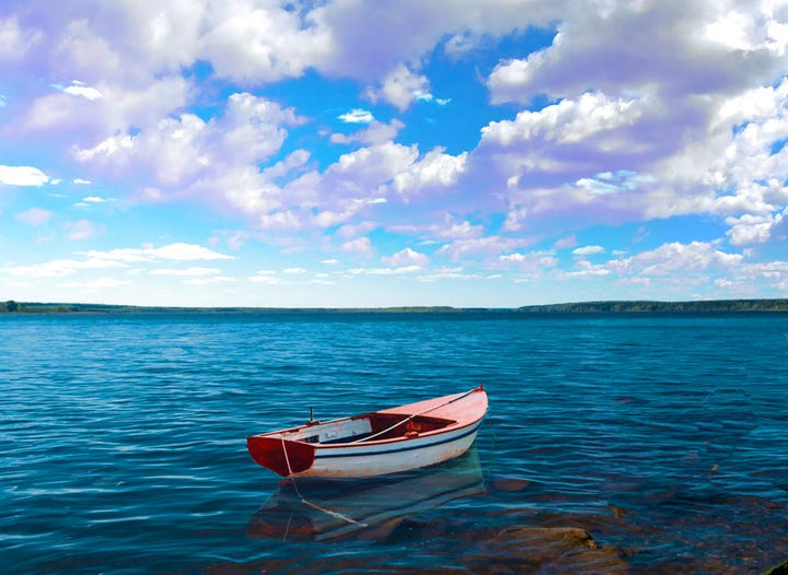 Sea Boat Painting